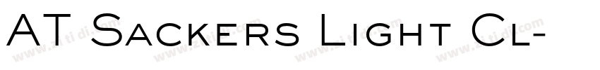 AT Sackers Light Cl字体转换
